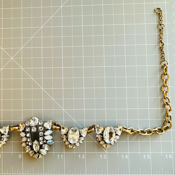 🔥 Vintage J. Crew Crystal Statement Necklace - Picture 11 of 16